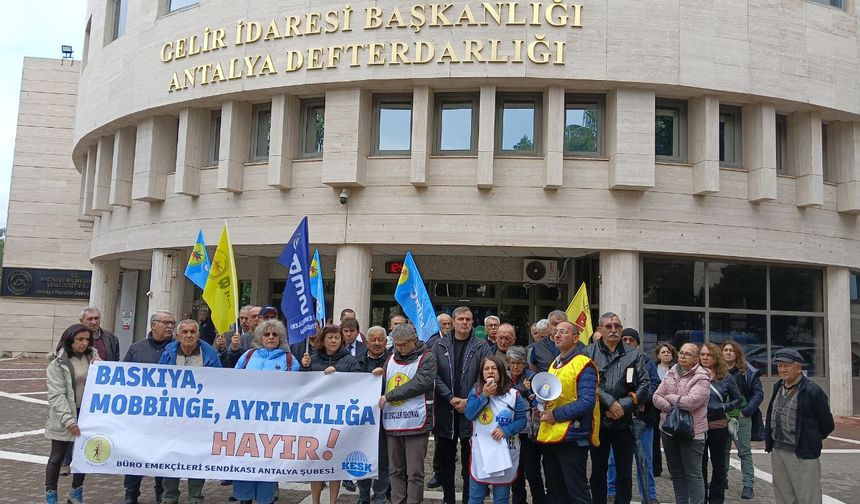 BES Antalya Şubesi: Antalya Defterdarlığında hukuk tanınmıyor, sendikal baskı var