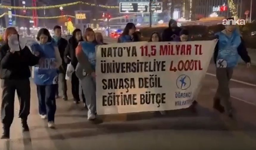 Öğrenciler burs ve kredi zammını protesto etti: 7 kişi gözaltına alındı