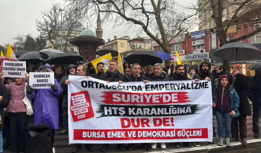 Bursa'da Kobani ile dayanışma eylemine saldırı girişimi