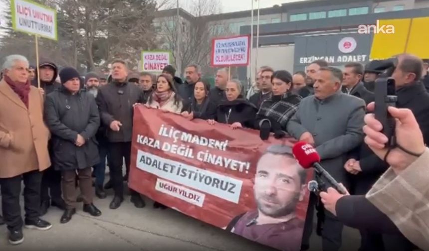 Erzincan’da İliç duruşması öncesi adalet yürüyüşü yapıldı