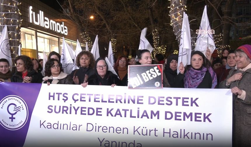 Ankara'da Barışa İhtiyacım Var Kadın İnisiyatifi'nden Suriye'deki saldırılara tepki