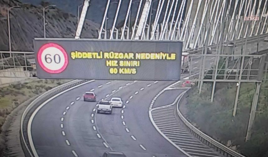 Yavuz Sultan Selim Köprüsü'nde rüzgar alarmı ikinci seviyeye çıkarıldı