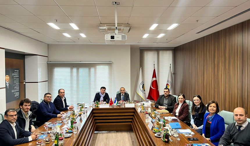 Özbekistan Eltech Industrial Teknopark heyetinden Manisa TSO’ya ziyaret