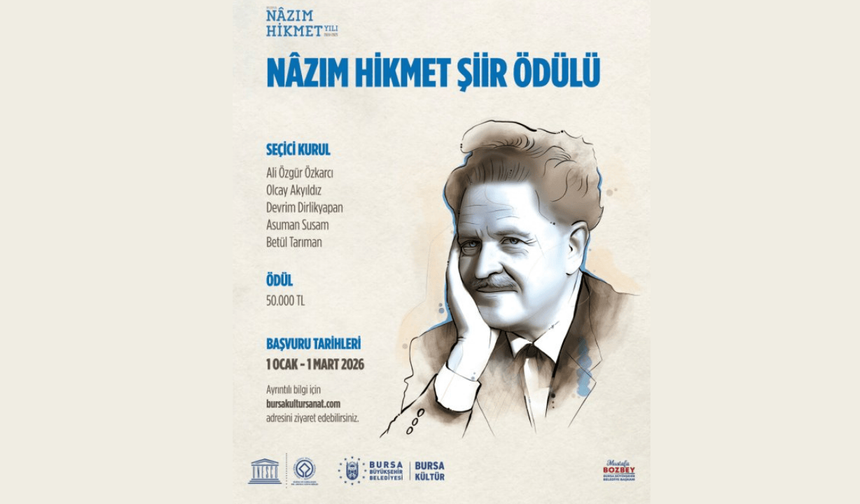 Nâzım Hikmet Şiir Ödülü başvuruları başladı