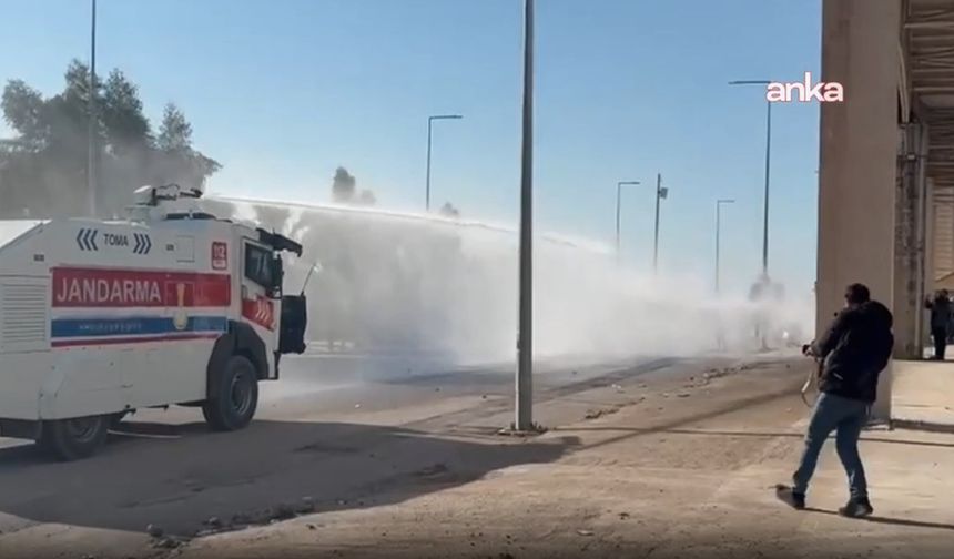 Nusaybin sınır hattındaki protesto eylemine müdahale