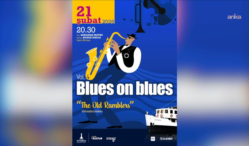 Blues on Blues dördüncü kez Bergama Vapuru'nda yapılacak