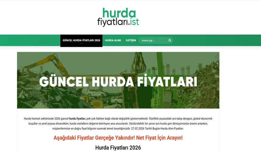 Hurda Bakır Fiyatları