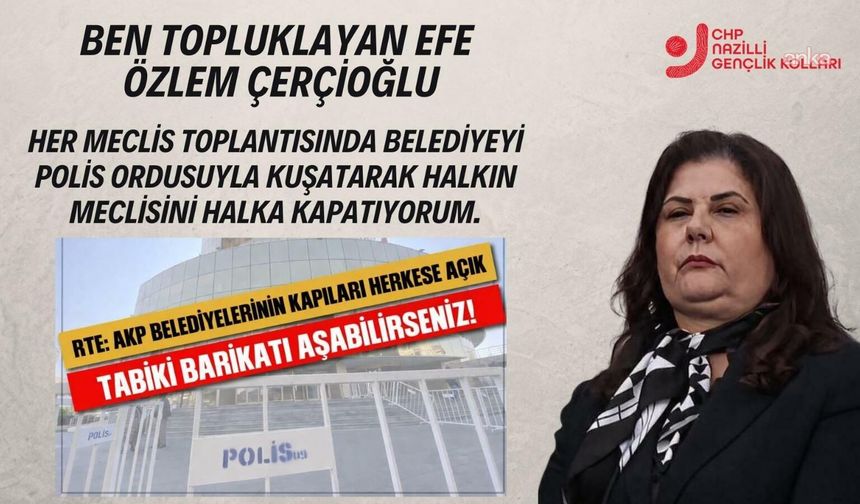 Nazilli'de afiş soruşturması: CHP gençlik kolları yöneticileri gözaltına alındı