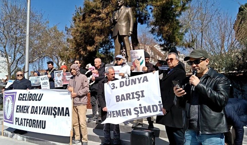 Gelibolu Emek Dayanışma Platformu: Barış her zaman emperyalizme karşı halkların kardeşliğinde yükselir