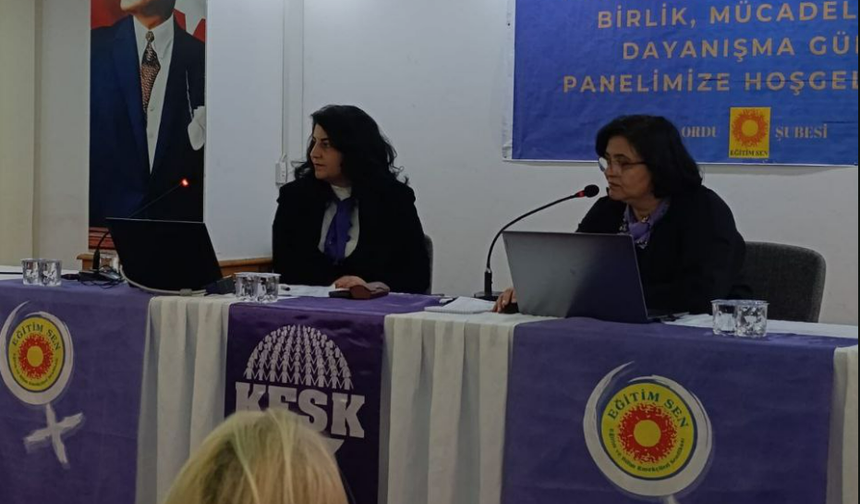 Eğitim Sen Ordu Şubesi'nden 8 Mart paneli