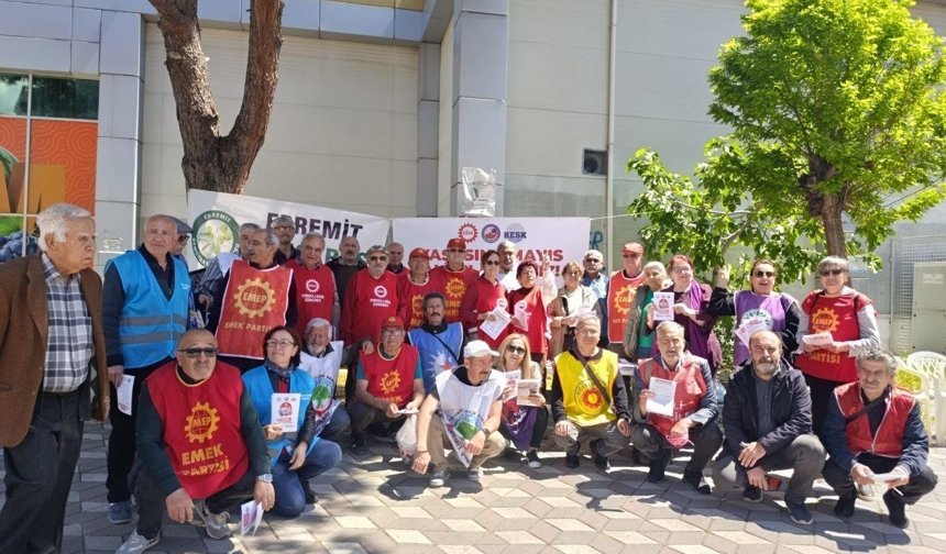 Akçay'da 1 Mayıs çağrısı: Edremit Demokrasi Platformu'ndan maden işçilerine destek