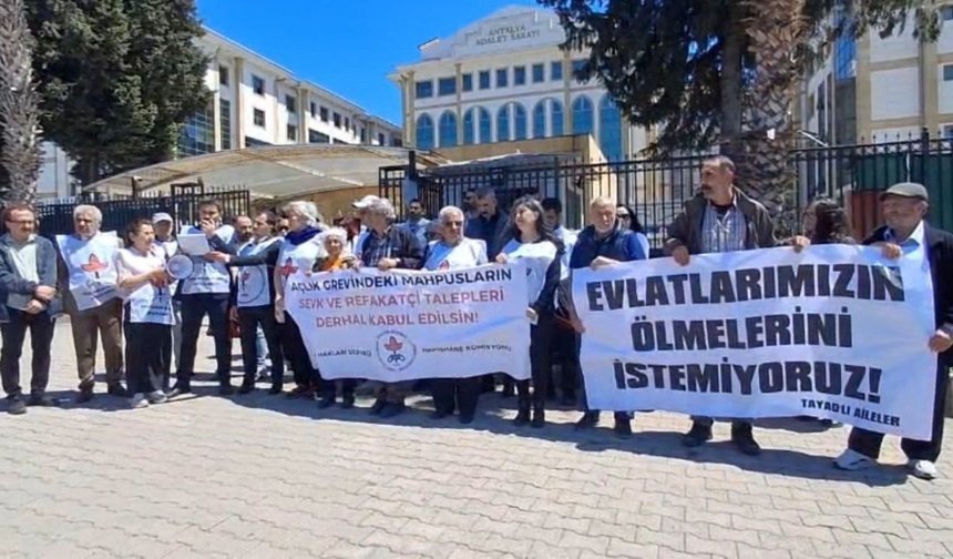 Mahpusların yaşam hakkı için Antalya’dan çağrı: Tecrit derhal son bulmalı