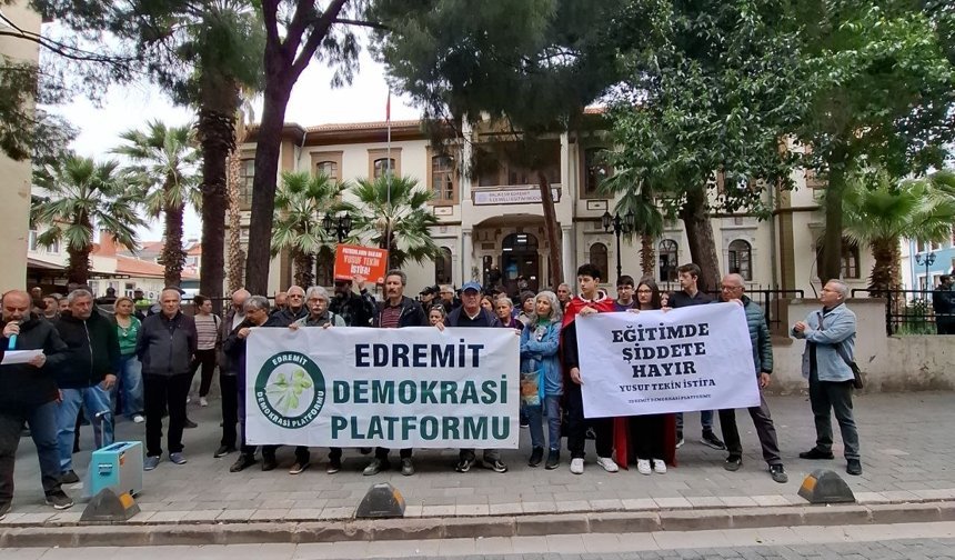 Edremit Demokrasi Platformu'ndan MEB politikalarına ve okullardaki şiddete tepki
