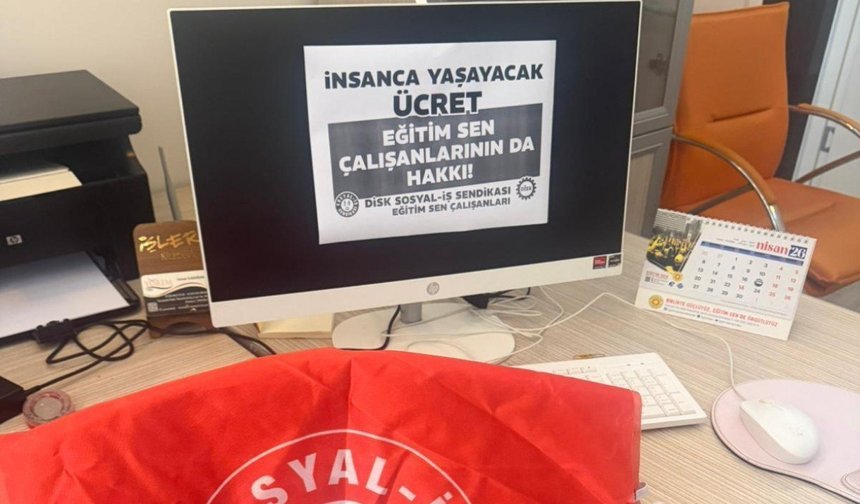 Eğitim-Sen Manisa Şubesi'nin tek çalışanı Pekgöz de anlaşmazlıktan hakkını arayanlardan oldu