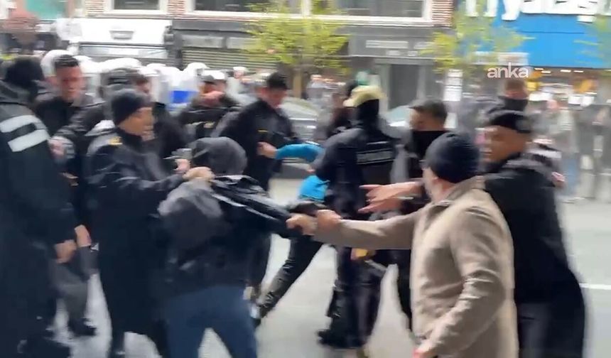 Mecidiyeköy'de 1 Mayıs kutlamaları için toplanan gruba müdahale: 100'e yakın gözaltı