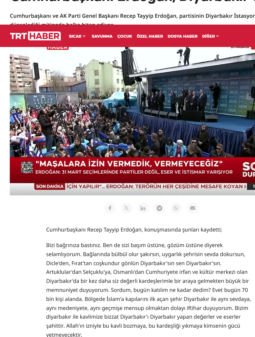 Screenshot 2024 03 27 At 15 00 56 Cumhurbaşkanı Erdoğan Diyarbakır'da