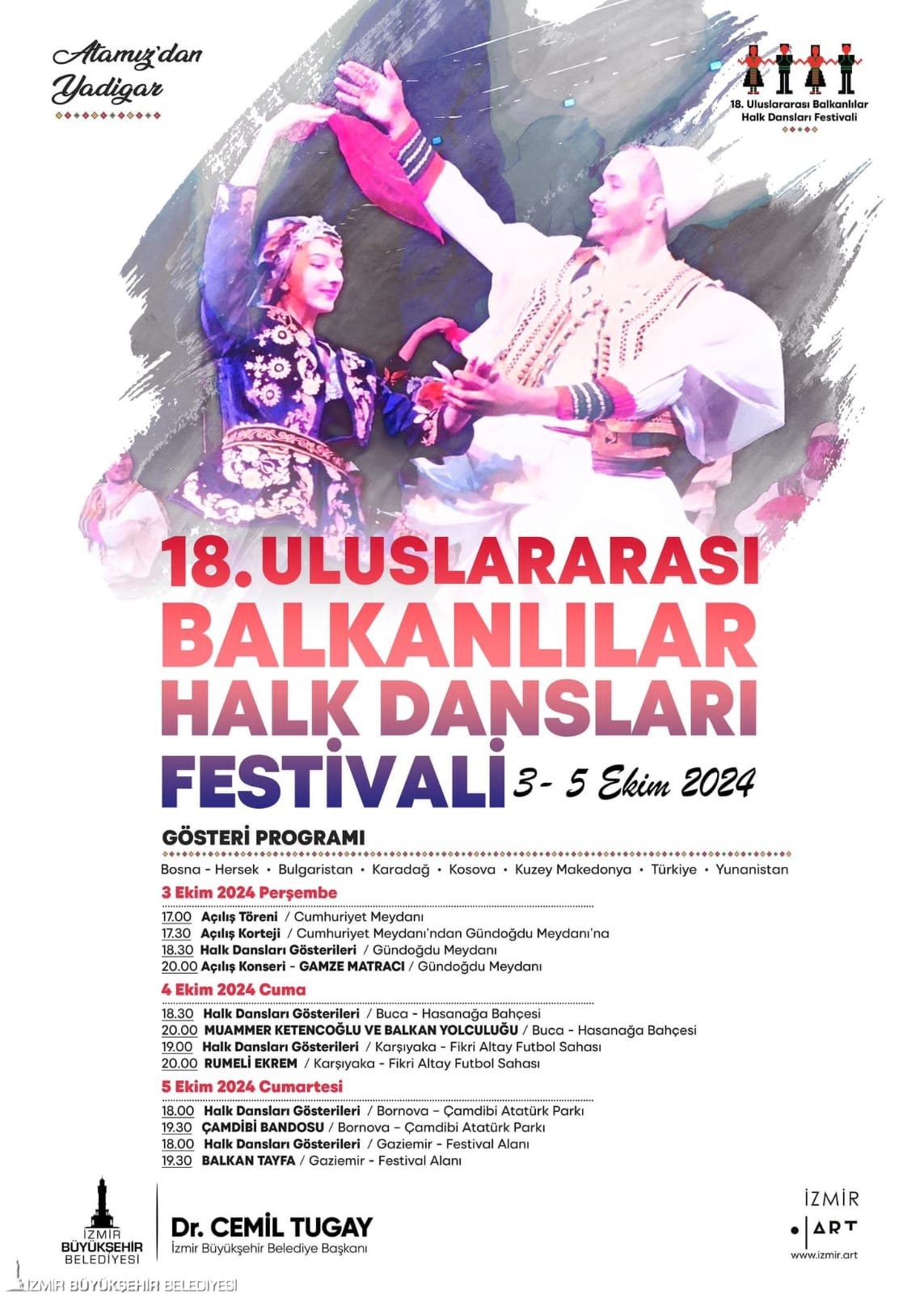 Uluslararası Balkanlılar Halk Dansları Festivali Başlıyor