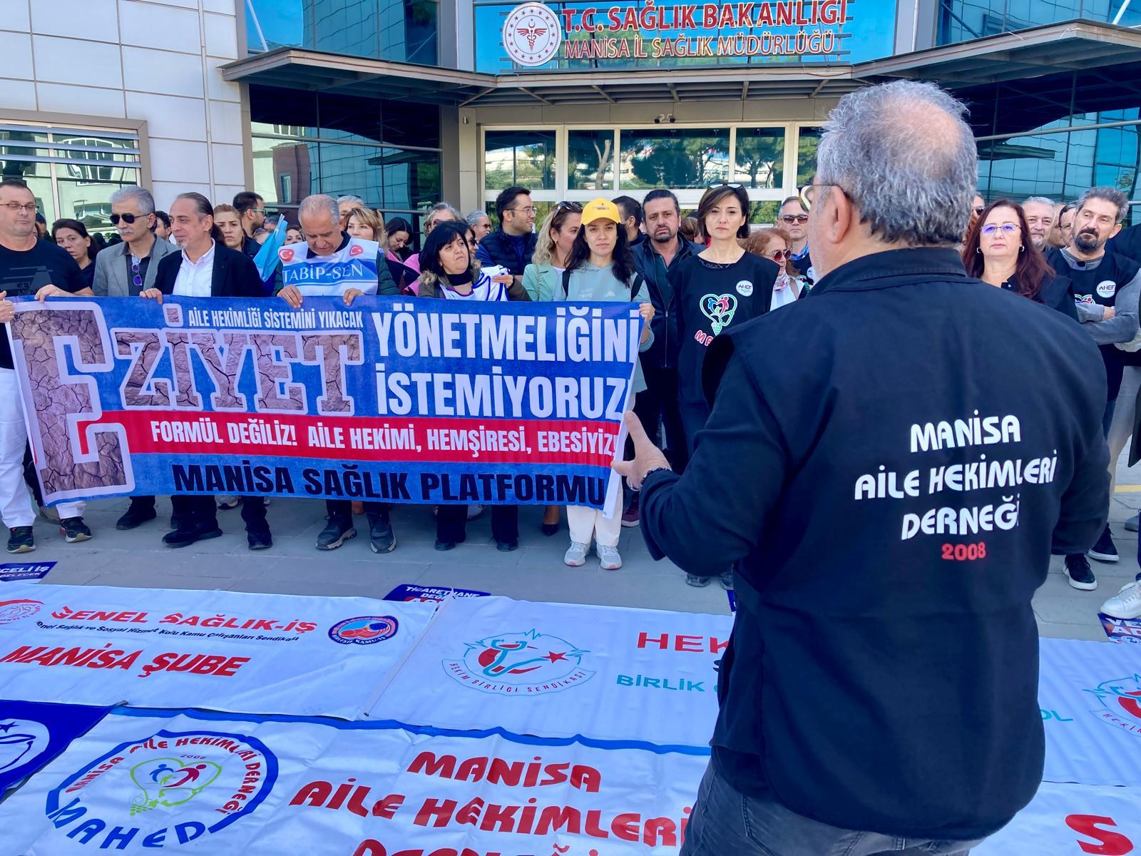 Manisa’daki Sağlık ocaklarında hizmet veren 450 aile hekimi iş bıraktı