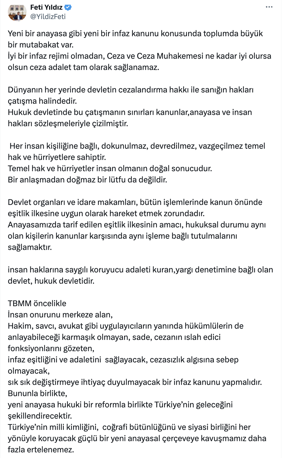 Feti Yıldız açıklama