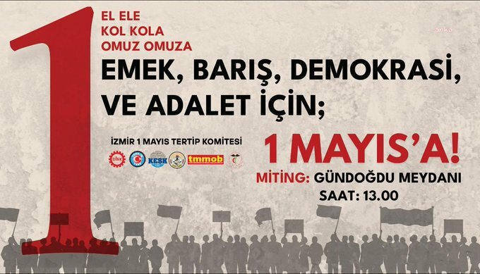 İzmir 1 Mayıs 2025 Afişi