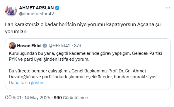 Gelecek Partisi Konya İl Başkanı