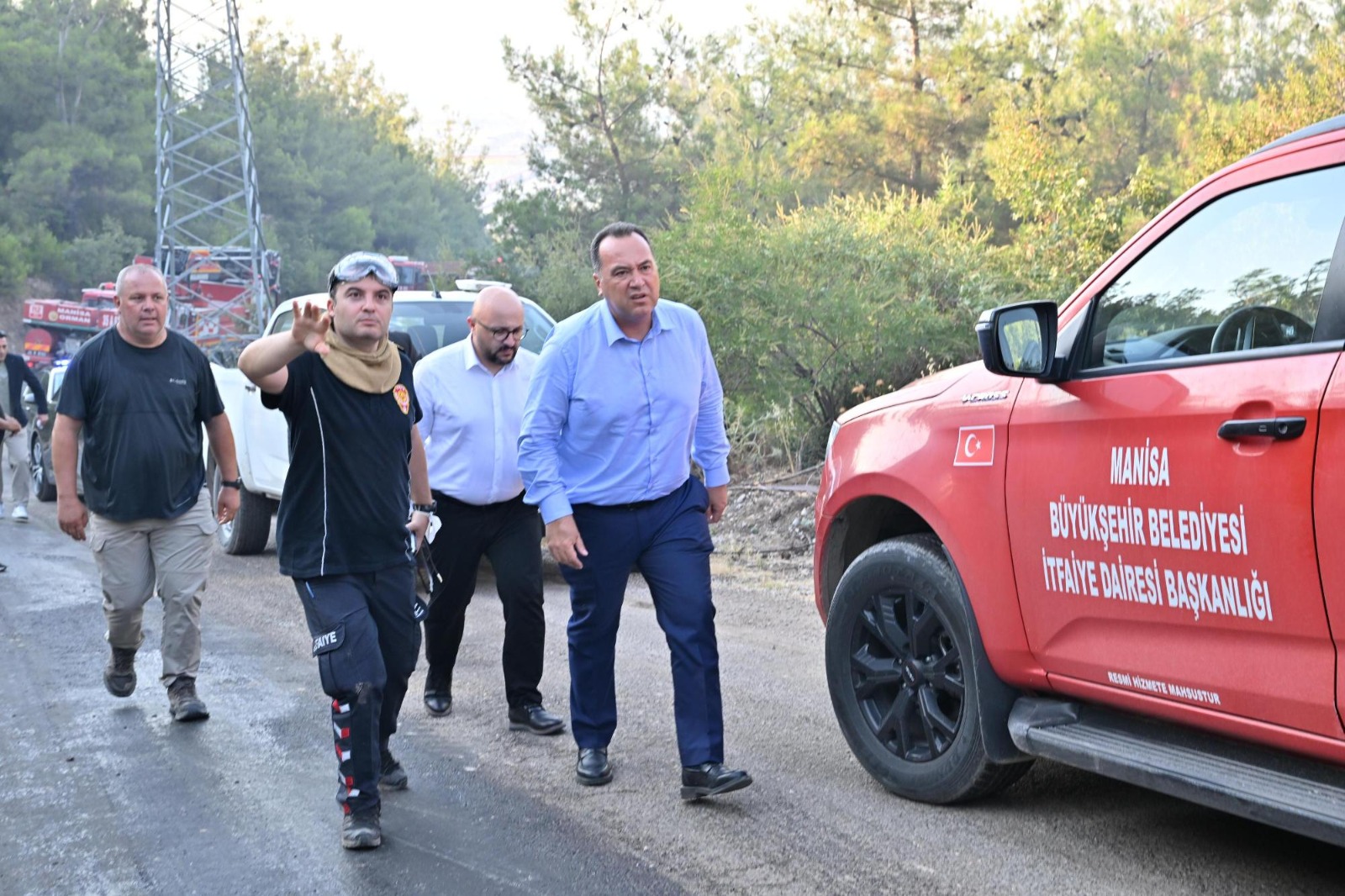 Başkan Dutlulu Yangın Alanında