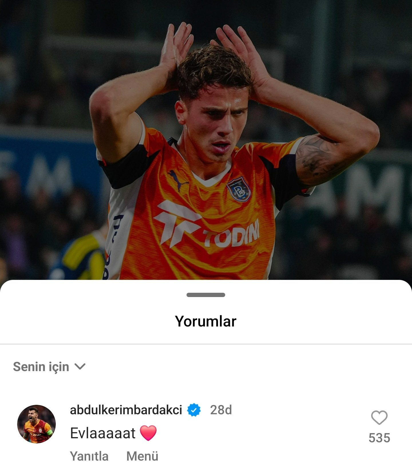 Abdülkerim Bardakçı'nın sosyal medyada yaptığı yorum