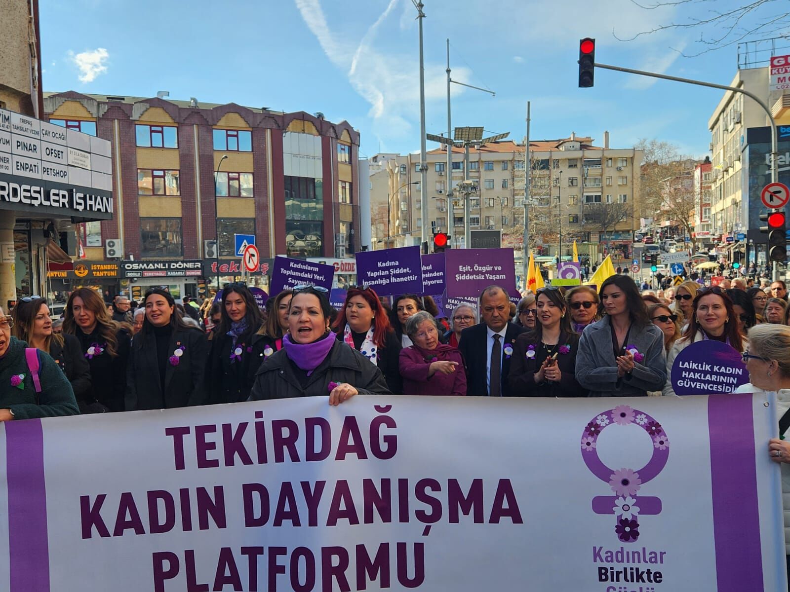 Tekirdağ'da Kadınlar 8 Mart’ta Uyardı